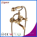 Fyeer Antique Bronze Phone Bath Shower Mixer Faucet for Wall Mounted